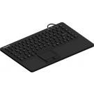 KeySonic KSK-5230 IN (UK) black tastiera Industriale USB QWERTY Inglese UK Nero cod. 28085