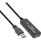 InLine Cavo USB 3.0 M-F, Attivo, prolunga, nero, 10m cod. 35655
