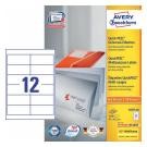 Avery 3659-200 etichetta autoadesiva Rettangolo con angoli arrotondati Permanente Bianco 2400 pz cod. 3659-200