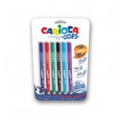 Carioca 43037 penna gel Penna in gel con cappuccio Medio Multicolore 6 pz cod. 43037