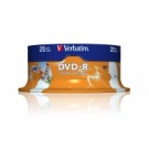 Verbatim DVDR VERBATIM 16X PRINTABLE 25 PK SPINDLE - 43538