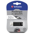 Verbatim PinStripe 3.0 - Memoria USB 3.0 da 32 GB  - Nero cod. 49317