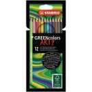 STABILO GREENcolors - ARTYLine - Astuccio da 12 pastelli colorati cod. 6019/12-1-20