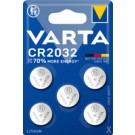 Varta LITHIUM Coin CR2032 (Batteria a bottone, 3V) Blister da 5 cod. 6032101415
