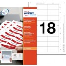 Avery 6530 etichetta per stampante Bianco Etichetta per stampante non adesiva cod. 6530