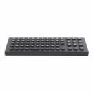 PrehKeyTec Keyboard, programmable, industry, keypad (QWERTY, 65 keys, backlight), desinfectable housing, silicone surface, USB, IP66, 1kg, colour: black - 90327-200/1800