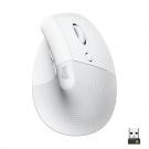 Logitech Lift Mouse Ergonomico Verticale, Senza Fili, Ricevitore Bluetooth o Logi Bolt USB, Clic Silenziosi, 4 Tasti, Compatibile con Windows / macOS / iPadOS, Laptop, PC. Bianco cod. 910-006475