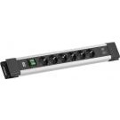 Bachmann Bachmann Bachmann CONNECTUS 6xCEE7/31xSchalter 1xUSB A/C 22W 2.0m CEE7/7 Grau (BM005920) - BM005920