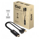 CLUB3D HDMI 2.0 TO DISPLAYPORT 1.2 4K60HZ HDR M/F ACTIVE ADAPTER Nero cod. CAC-1331
