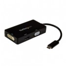 StarTech.com Adattatore Multiporta USB-C - Scheda Grafica Esterna 3 in 1 USB Tipo-C a HDMI, DVI o VGA cod. CDPVGDVHDBP