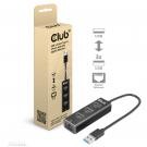 CLUB3D USB 3.2 Gen1 Type-A, 3 Ports Hub with Gigabit Ethernet cod. CSV-1430A