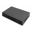 Digitus Switch Gigabit Ethernet PoE 4 porte PoE + 1 porta uplink, budget PoE 60W cod. DN-95330-1