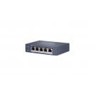 Hikvision DS-3E0505HP-E switch di rete Non gestito Gigabit Ethernet (10/100/1000) Supporto Power over Ethernet (PoE) Blu cod. DS-3E0505HP-E