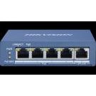 Hikvision DS-3E0505P-E/M switch di rete Non gestito L2 Gigabit Ethernet (10/100/1000) Supporto Power over Ethernet (PoE) 1U Blu cod. DS-3E0505P-E/M