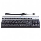 HP USB Standard Keyboard USB QWERTY Danese Nero, Argento tastiera cod. DT528A#ABYB