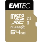 Emtec microSD Class10 Gold+ 64GB MicroSDXC Classe 10 cod. ECMSDM64GXC10GP
