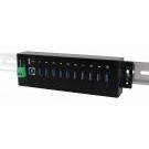 EXSYS EX-1110HMVS hub di interfaccia USB 3.2 Gen 1 (3.1 Gen 1) Type-B 5000 Mbit/s Nero cod. EX-1110HMVS