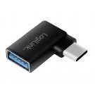 LogiLink Adattatore USB 3.2 Gen.1 USB-C&trade  Maschio/A Femmina 90&deg  - IADAP USB2-CM/AF90