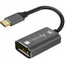Techly Adattatore USB-C&trade  3.2 a Displayport 1.4 8K@60Hz 15 cm - IADAP USB-C-DP8