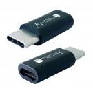 Techly Mini Convertitore USB-C&trade  Maschio a Micro USB Femmina - IADAP USBC-MBKT
