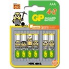 GP Batteries Blister 4+2 Batterie Alcaline AAA MiniStilo GP Minions - IC-GP151250