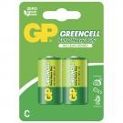 GP Batteries Blister 2 Batteria Greencell Zinco/Carbone Mezza Torcia C R14 - IC-GP5563