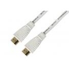 Techly Cavo High Speed HDMI&trade  con Ethernet 5 metri Bianco - ICOC HDMI-4-050NWT