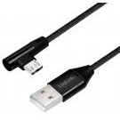 LogiLink Cavo USB Micro-B Maschio Angolato/USB-A Maschio Dritto 1m Nero - ICOC MU290A-010B