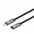 Techly Cavo USB 3.2 Gen 2 USB-C&trade  M/F Thunderbolt 3 E-Mark 1m Nero - ICOC MUSB322-CMF-010