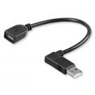 Goobay Cavo USB 2.0 A maschio angolato/A femmina 0,3m - ICOC U2-AA-ANL3