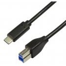 LogiLink Cavo SuperSpeed USB-C&trade  Maschio/USB-B Maschio 1m Nero - ICOC U3-BC-010B