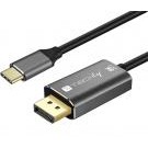 Techly Cavo Adattatore USB-C&trade  3.2 a Displayport 1.4 8K@60Hz 1,8 m - ICOC USBC-DP8-18
