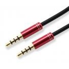 Sbox Cavo Audio Stereo Jack 3.5 mm M/M 1,5m Rosso - ICSB-3535RE
