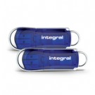 Integral INFD128GBCOU-2 unità flash USB 128 GB USB tipo A 2.0 Blu, Argento cod. INFD128GBCOU-2