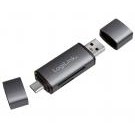 LogiLink Lettore USB 3.2 Gen 1 di SD e MicroSD con Connessioni USB-C&trade  e USB A OTG - IUSB-CARD-043