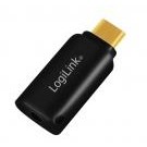 LogiLink Adattatore Convertitore Audio Portatile da USB-C&trade  a 3,5 mm Nero - IUSB-DAC-356