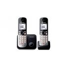 Panasonic KX-TG6852JTB telefono Telefono DECT Identificatore di chiamata Nero, Grigio cod. KX-TG6852JTB