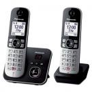 Panasonic KX-TG6862JTB telefono Telefono DECT Identificatore di chiamata Nero, Argento cod. KX-TG6862JTB