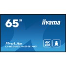 iiyama PROLITE Pannello A digitale 165,1 cm (65") LED Wi-Fi 500 cd/m² 4K Ultra HD Nero Processore integrato Android 11 24/7 cod. LH6560UHS-B1AG