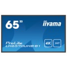 iiyama LH6570UHB-B1 visualizzatore di messaggi Pannello piatto per segnaletica digitale 163,8 cm (64.5") VA 700 cd/m² 4K Ultra HD Nero Processore integrato Android 9.0 24/7 cod. LH6570UHB-B1