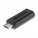 Lindy 41903 adattatore per inversione del genere dei cavi USB Type C USB Type Micro-B Nero cod. LINDY41903