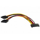 Link Accessori LKADAT83 cavo SATA 0,2 m SATA a 15 pin 2 x SATA a 15 pin Nero, Rosso, Giallo cod. LKADAT83