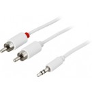 Deltaco MM-143B cavo audio 10 m 3.5mm RCA Bianco cod. MM-143B