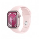 Apple Watch Series 9 GPS Cassa 41mm in Alluminio Rosa con Cinturino Sport Rosa Confetto - S/M cod. MR933QL/A