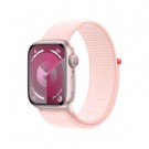 Apple Watch Series 9 GPS Cassa 41mm in Alluminio Rosa con Cinturino Sport Loop Rosa Confetto cod. MR953QL/A