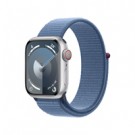 Apple Watch Series 9 GPS + Cellular Cassa 41mm in Alluminio Argento con Cinturino Sport Loop Blu Inverno cod. MRHX3QL/A