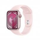 Apple Watch Series 9 GPS + Cellular Cassa 45mm in Alluminio Rosa con Cinturino Sport Rosa Confetto - M/L cod. MRML3QL/A