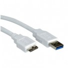 Nilox USB A - Micro-USB B, 2m cavo USB USB 3.2 Gen 1 (3.1 Gen 1) Bianco cod. NX090301119