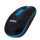 Nilox WIRELESS BLACK/BLUE 1000 DPI mouse Wi-Fi Ottico 1600 DPI cod. NXMOWI2003
