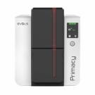 Evolis card printer, single sided card printing (rewriteable), thermal transfer (dye sublimation, 4-colour, monochrome), resolution: print, 12 dots/mm (300 dpi), speed (max.): 300 cards/hour, USB, Ethernet, display (touch screen), card feeding (max. 100 c